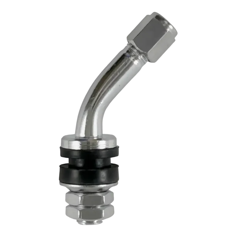 AA 45 Bend ENKEI Specialty Clamp-in Valve w/ Flat Top Hex Cap, 30mm (Ea)