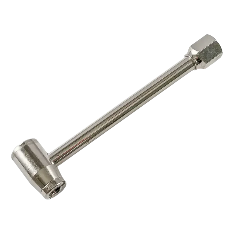 AA 90 Right Angle Standard/Large Bore Dual Foot Air Chuck 6", 1/4" FTP