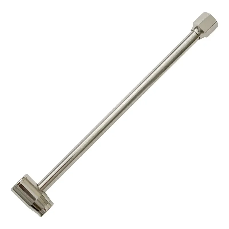 AA 90 Right Angle Standard/Large Bore Dual Foot Air Chuck 9", 1/4" FTP