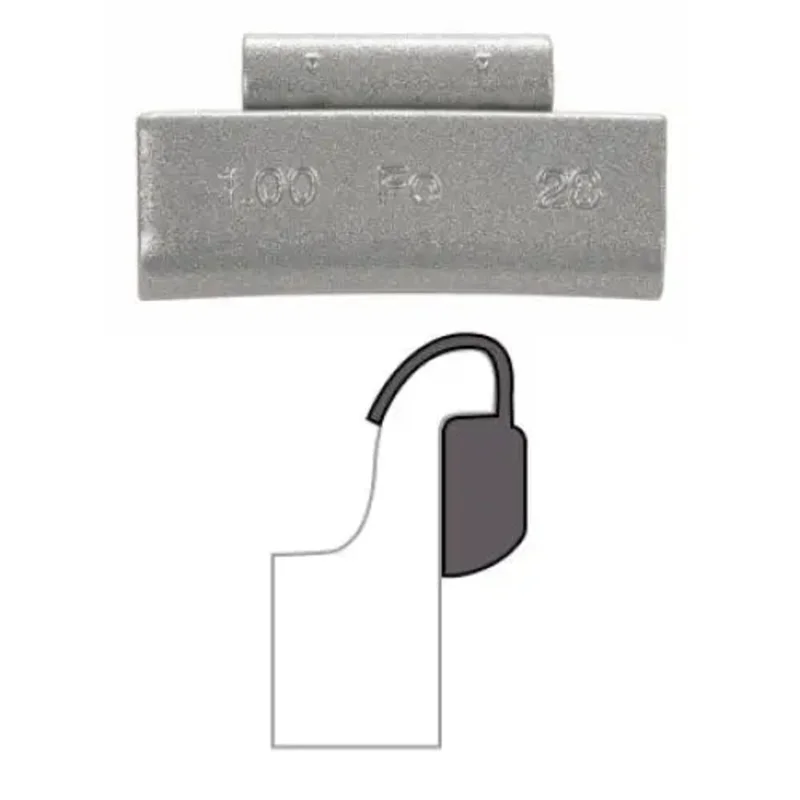AA "AW" Clip-On Wheel Weight (Steel / 25/Box)