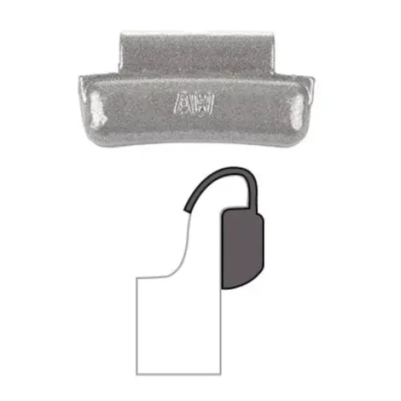 AA "AW" Coated Clip-On Wheel Weight (Lead / 25/Box)