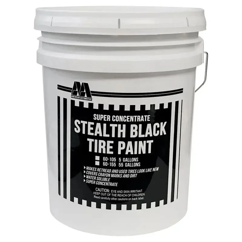 AA Black Tire Paint, 5 Gal - Super Concentrated