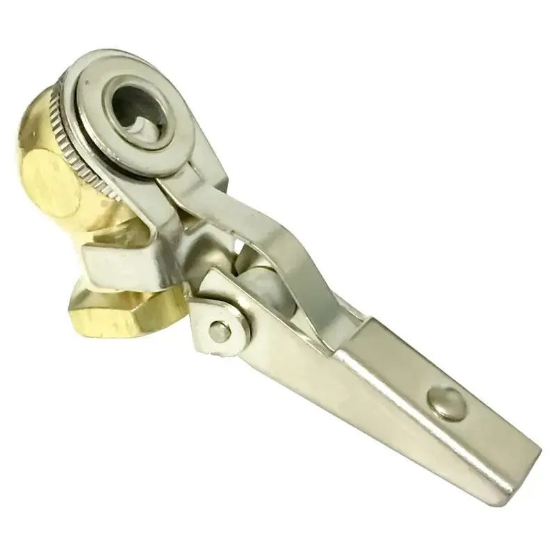 AA Brass Ball Foot Air Chuck With Clip - 1/4 FPT