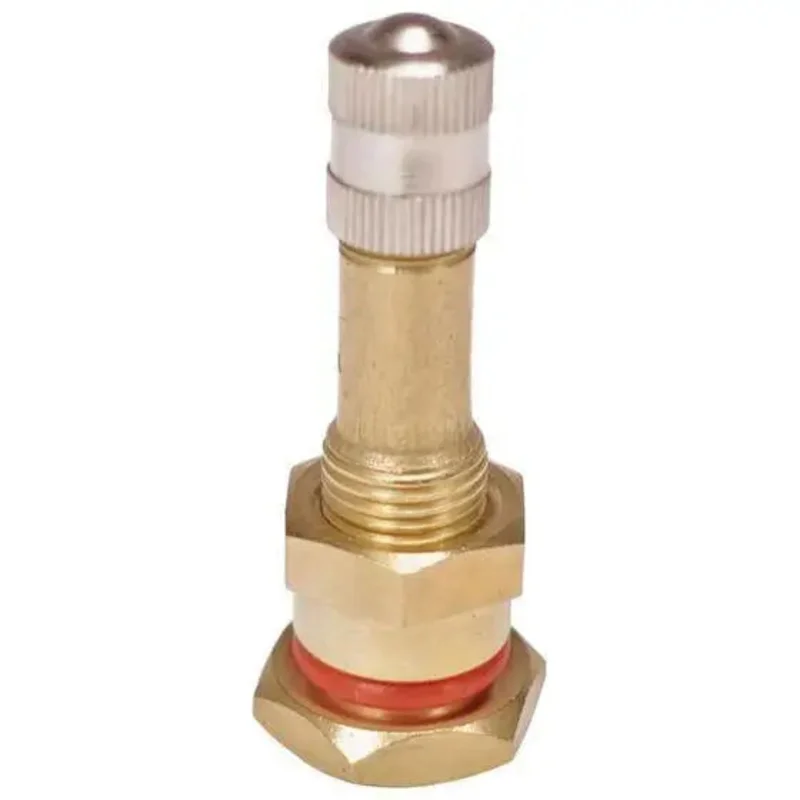 AA Brass Clamp-in Truck Valves, 9.7mm Rim Hole (Straight)
