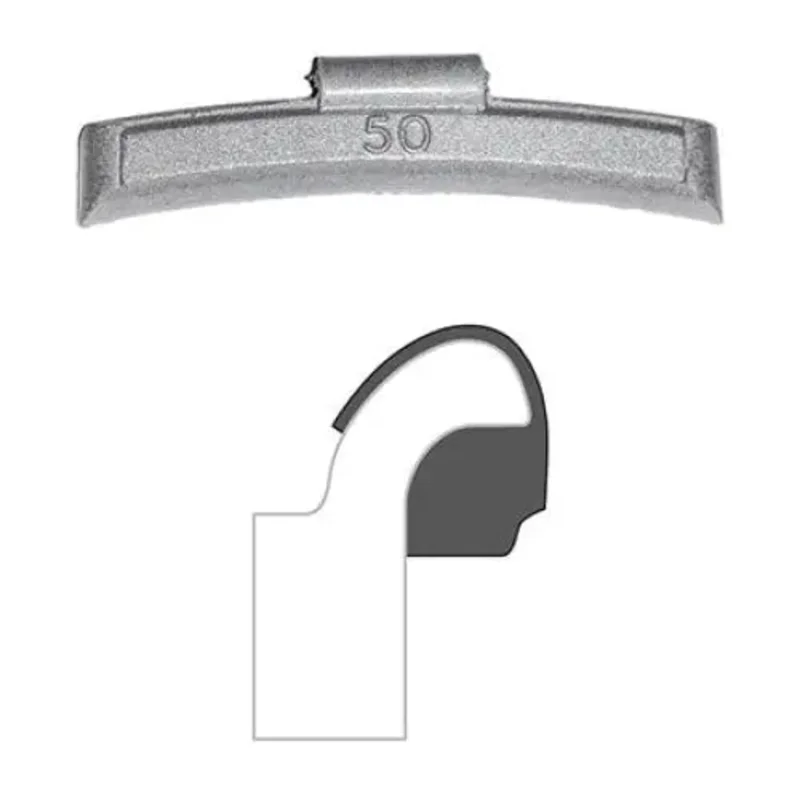 AA "EN" Coated Clip-On Wheel Weight (Lead / 25/Box)