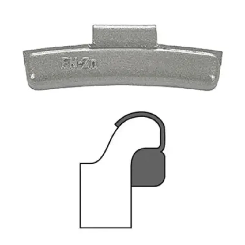 AA "FN" Clip-On Wheel Weight (Zinc / 25/Box)