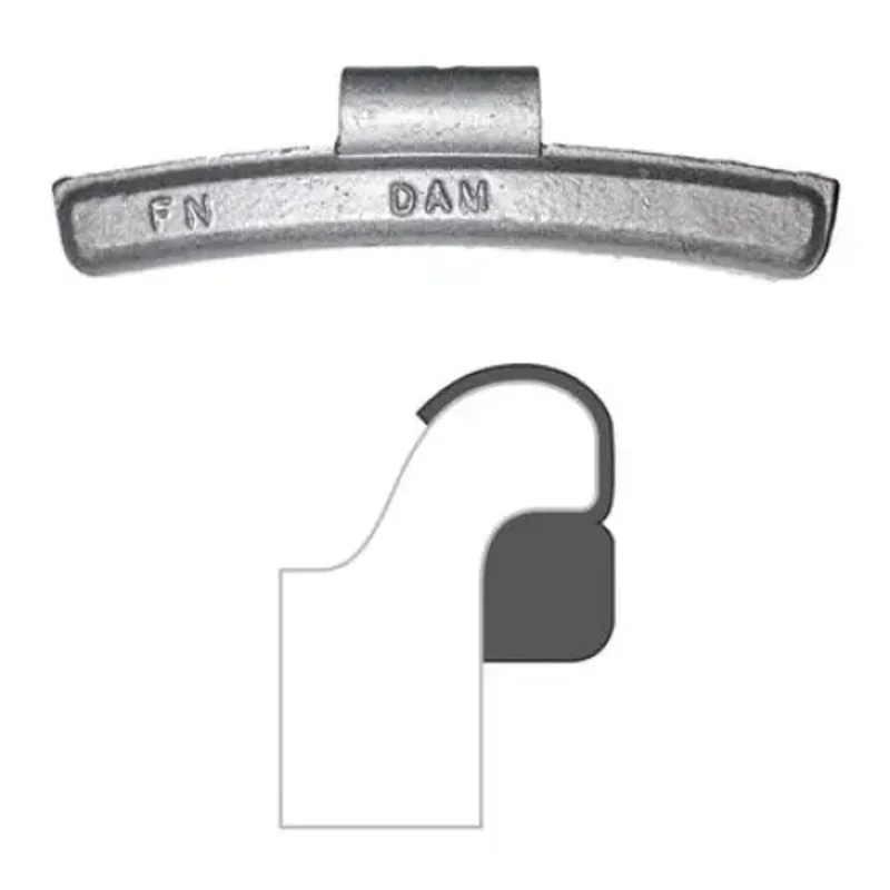 AA "FN" Coated Clip-On Wheel Weight (Lead / 25/Box)