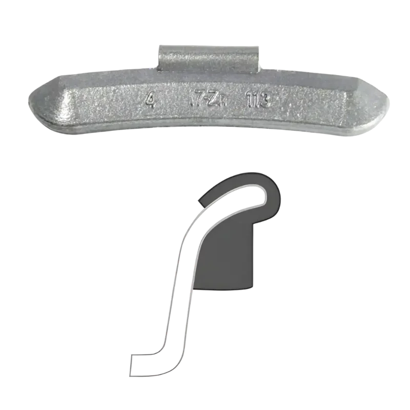 AA "i7" Coated Clip-On Wheel Weight (Zinc)