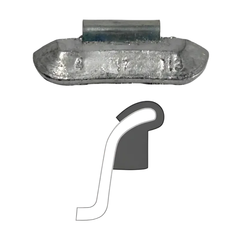 AA "i7" Uncoated Clip-On Wheel Weight (Lead)