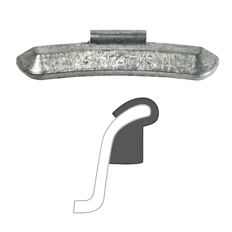 AA "i7" Uncoated Clip-On Wheel Weight (Zinc)