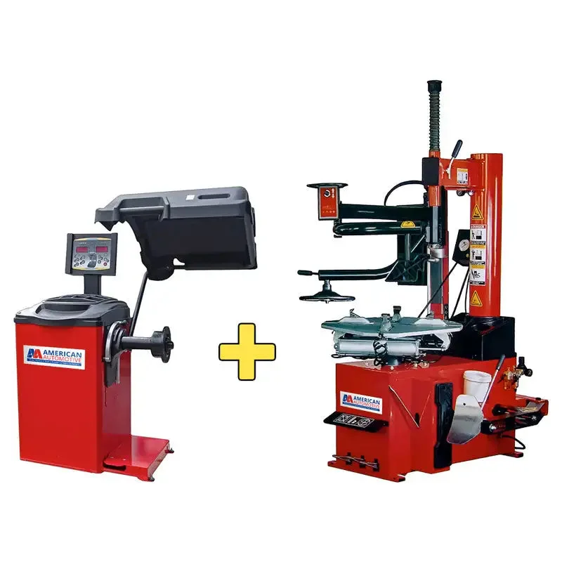 AA Laser Balancer + Rim Clamp Changer w/ Pneumatic Arm Combo