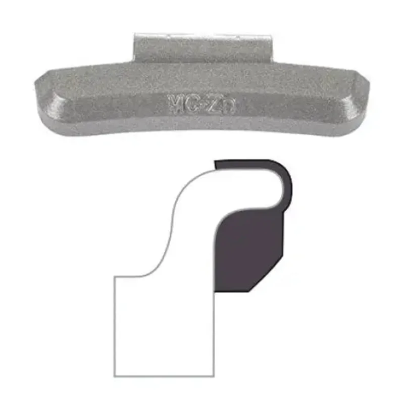 AA "MC" Clip-On Wheel Weight (Coated/Zinc / 25/Box)