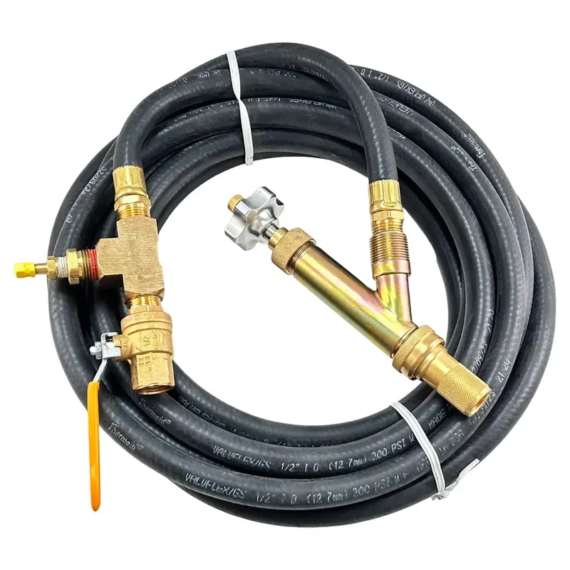 AA Super Large Bore Inflator w/ Ball Valve and 25 ft Hose for Giant Tire - 40-151
