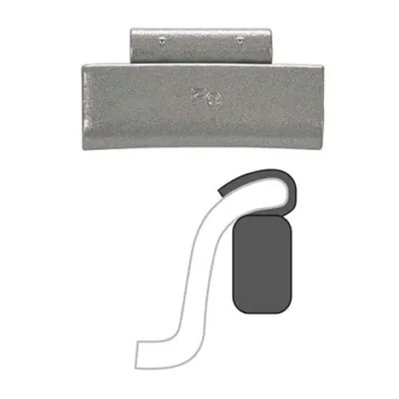 AA "T" Clip-On Wheel Weight (Steel / 25/Box)