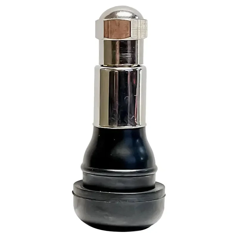 AA TR-413 Chrome Snap-In Tubeless Valve (.453" RH)
