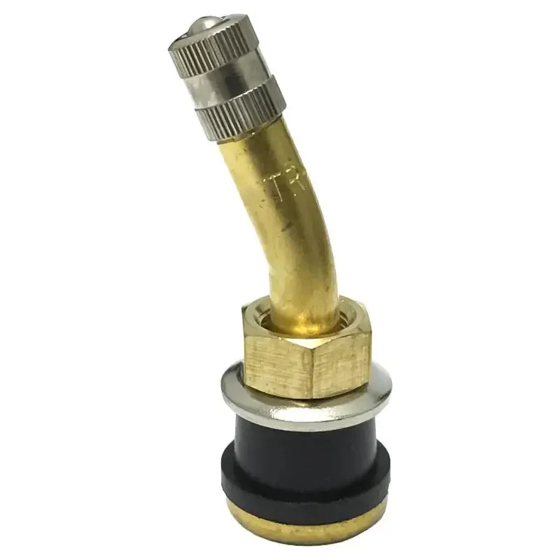 AA TR500A 23 Deg. Bent Clamp-In Tubeless Truck Tire Valve (Ea.)