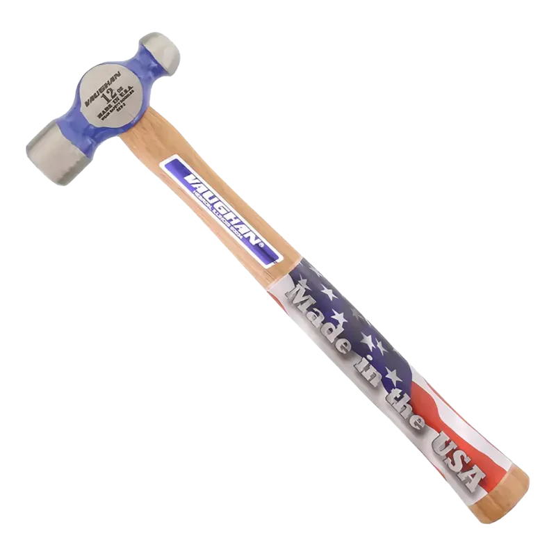 AA USA Made 12oz Ball Peen Hammer, Hickory Handle - 87-TC2012