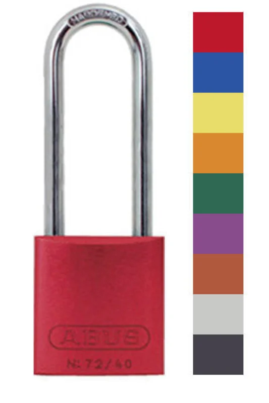 ABUS Lock 72/40HB75 Safety Lockout Padlock Black