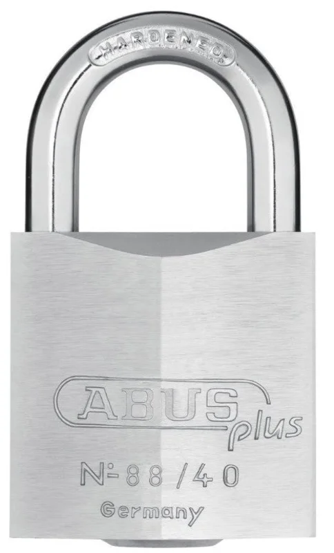 ABUS Lock 88/40 Chrome Plated Brass Padlock High Security