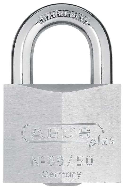 ABUS Lock 88/50 Chrome Plated Brass Padlock High Security
