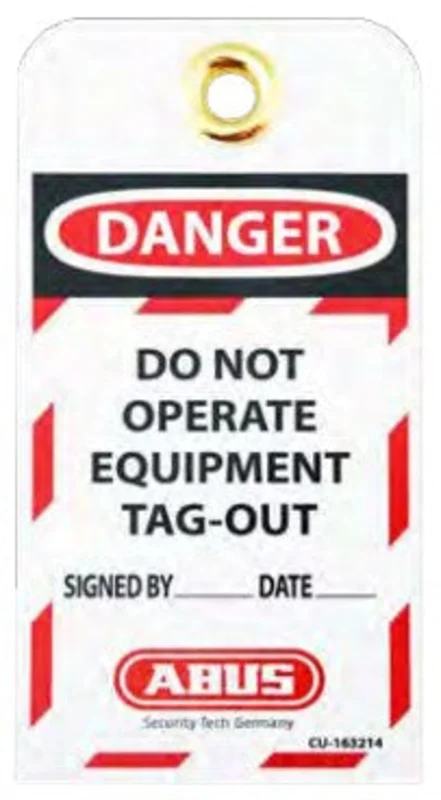 ABUS T100 Lockout Tags Do Not Operate 10 Pack