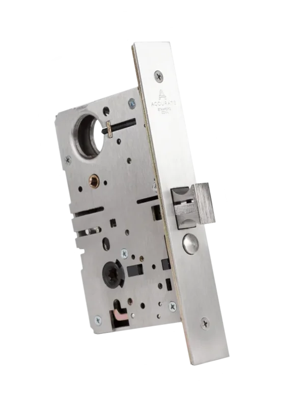 Accurate - ADA Sliding & Pocket Door Locks - SL9100 Self-Latching Functions (Lock Body Only)