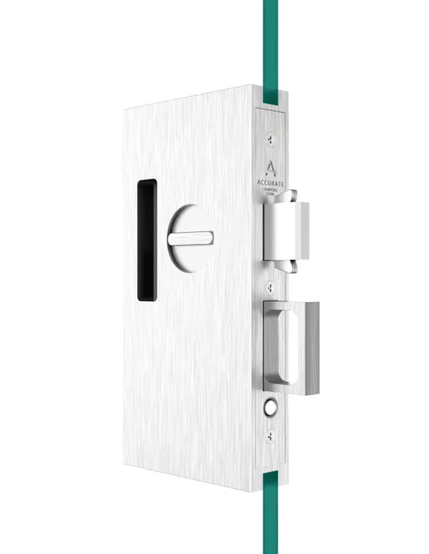 Accurate - G2002 Glass Patch Pocket Door Hardware Sets