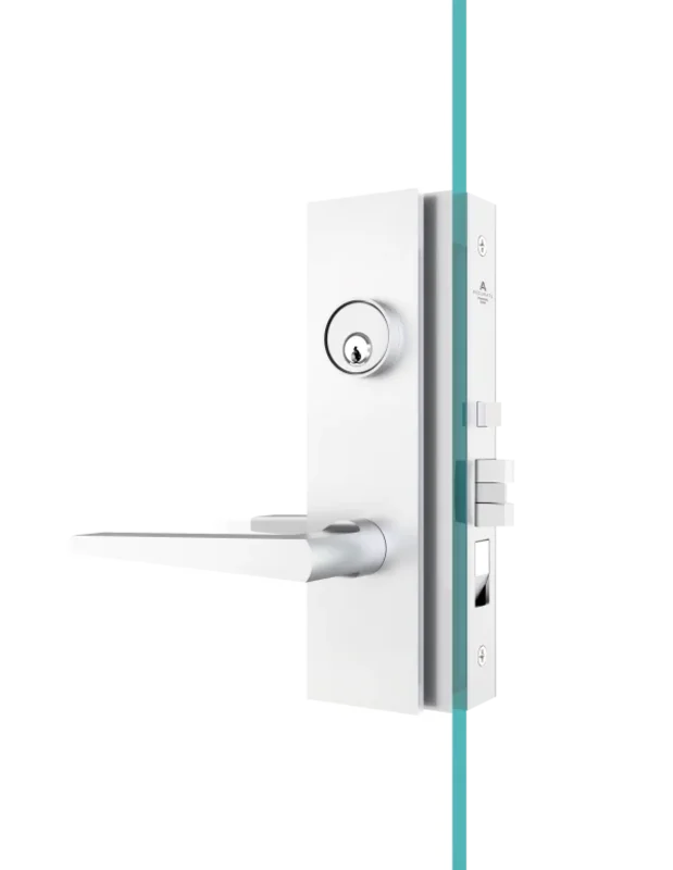 Accurate - GR87 Rabbeted Offset Glass Patch Door Hardware Sets