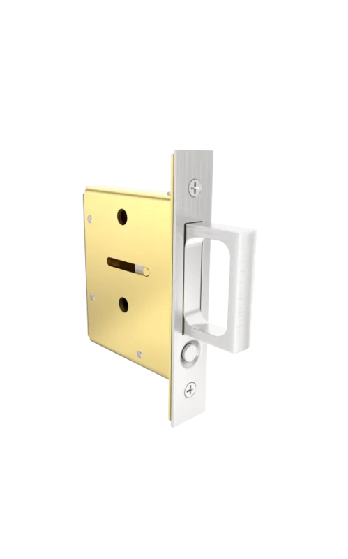 Accurate - Pocket Door Edge Pulls - 2000 Passage Edge Pull 5" (Lock Body Only)