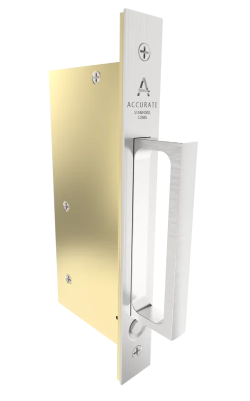 Accurate - Pocket Door Edge Pulls - 2011PDP Passage Edge Pull Large Bale (Lock Body Only)