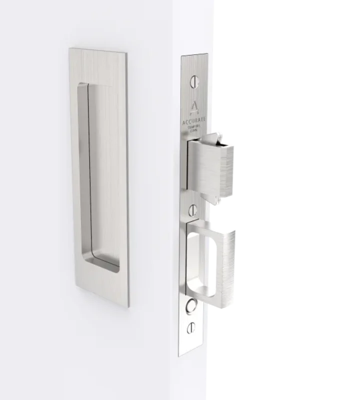 Accurate - Pocket Door Sets - Invisi-Mount Fastener (Privacy w/ Indicator)