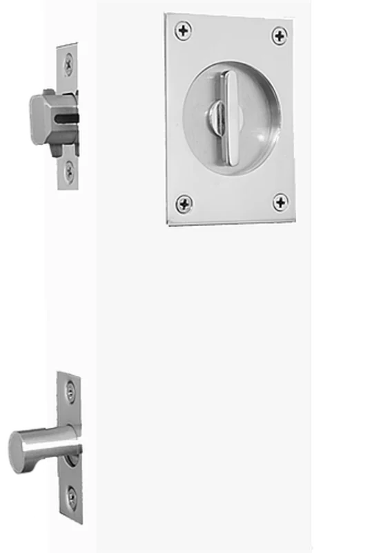 Accurate - Sliding & Pocket Door Sets - Tubular Set with Edge Pull (Privacy) For Pair of Doors