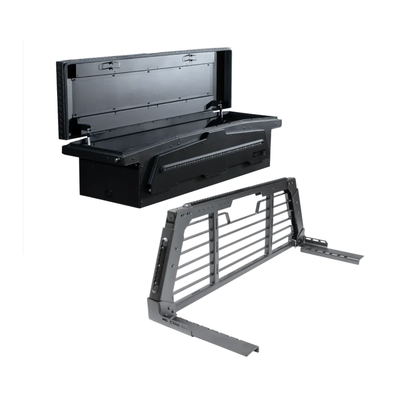 ADAPT Headache Rack & Single Lid Truck Tool Box Bundle