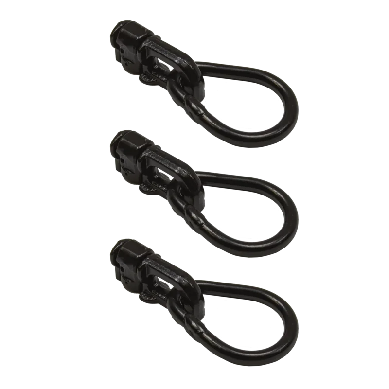ADAPT Truck Tool Box L-Track D-Ring W/ Oval Eyelet (3 Pack)