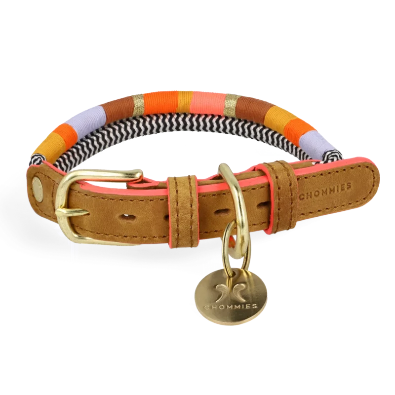 Adjustable Dog Collar, African Twist, 3 Sizes