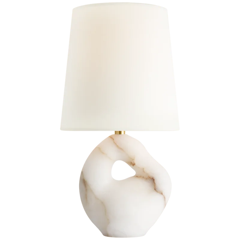 Adria 16" Table Lamp, Alabaster