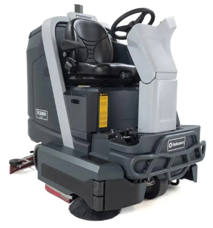 Advance SC6000, Rider Floor Scrubber, 36" Cylindrical, 50 Gallon, Battery, 3 Year Warranty