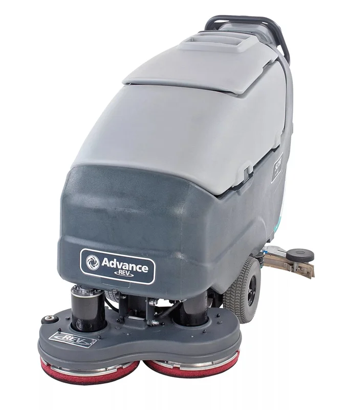 Advance SC750, Walk Behind Floor Scrubber, 28", 21 Gallon, Battery, Rev, Self Propel, 3 Year Warranty