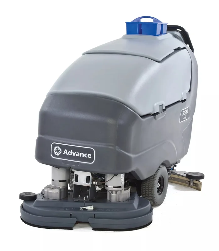 Advance SC750, Walk Behind Floor Scrubber, 28", 21 Gallon, Battery, Self Propel, Disk, 3 Year Warranty