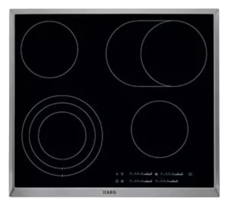 AEG - 22.6875 inch wide Electric Cooktop in Stainless - HK654070XB Stainless