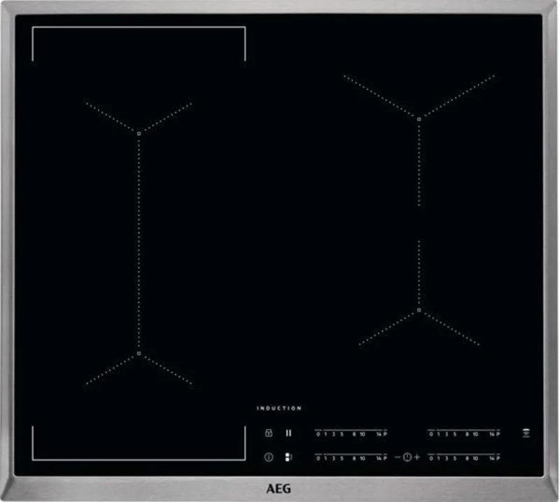 AEG - 22.7 inch wide Induction Cooktop in Black - IKE64441XB Black