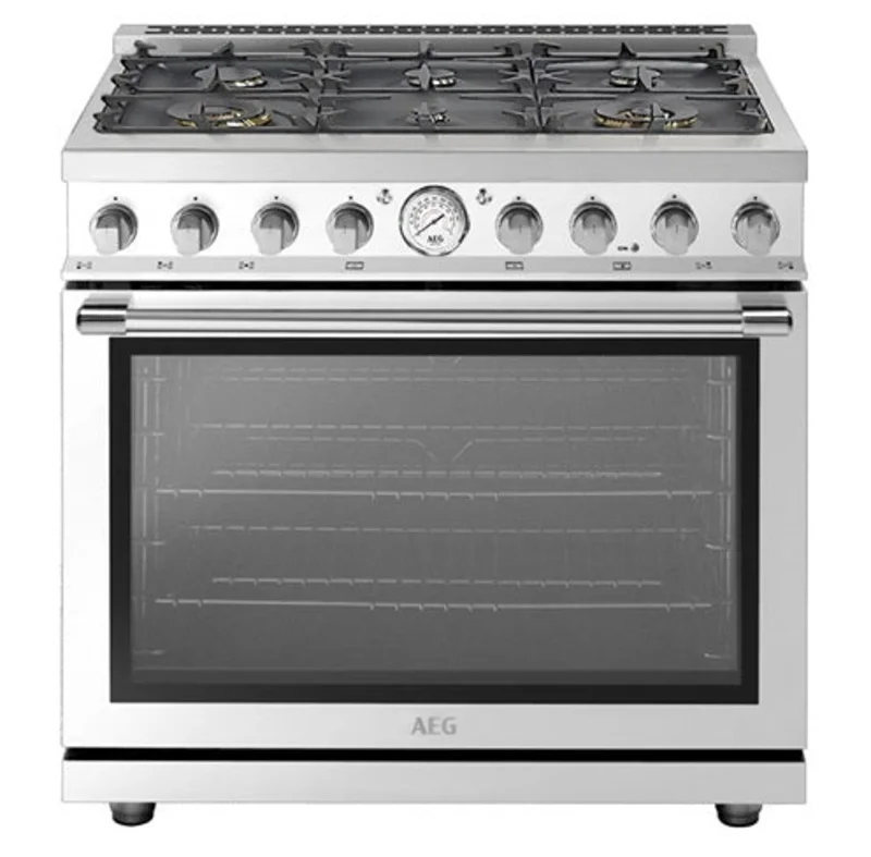 AEG - 6.7 cu. ft Dual Fuel Range in Stainless - RDF36 Stainless