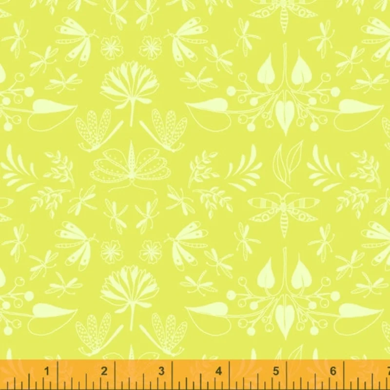 AERIAL: Wingspan Chartreuse (1/4 Yard)