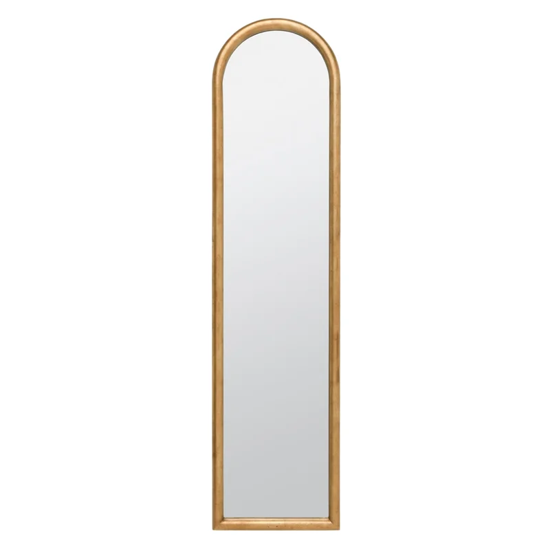 Alexis Mirror, Gold Leaf Wood, 17" W x 68" H