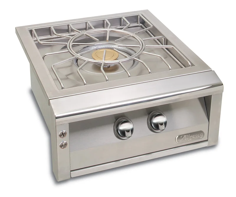 Alfresco - 2 Burner Liquid Propane BBQ Outdoor Cooker in Stainless - AXEVP-LP Stainless