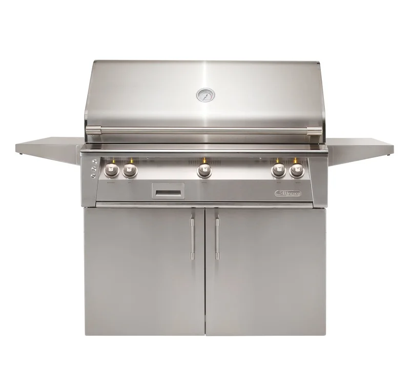 Alfresco - 3 Burner Liquid Propane BBQ in Stainless - ALXE-42C-LP Stainless