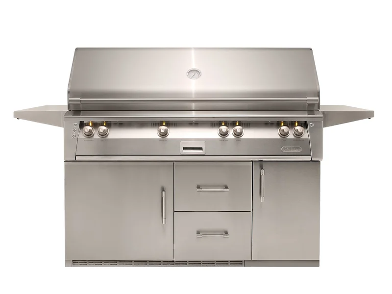 Alfresco - 3 Burner Liquid Propane BBQ in Stainless - ALXE-56BFGR-LP Stainless