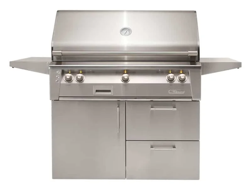 Alfresco - 3 Burner Natural Gas BBQ in Stainless - ALXE-42SZCD Stainless
