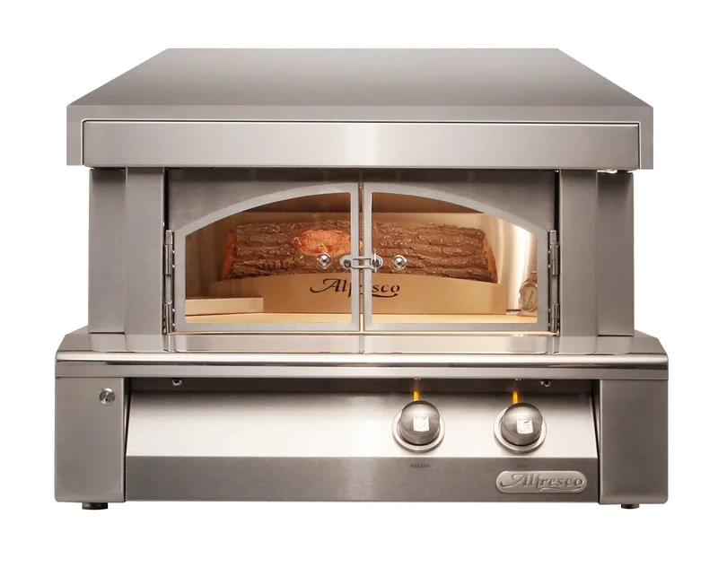 Alfresco - Countertop Natural Gas Pizza Oven in Stainless - AXE-PZA Stainless