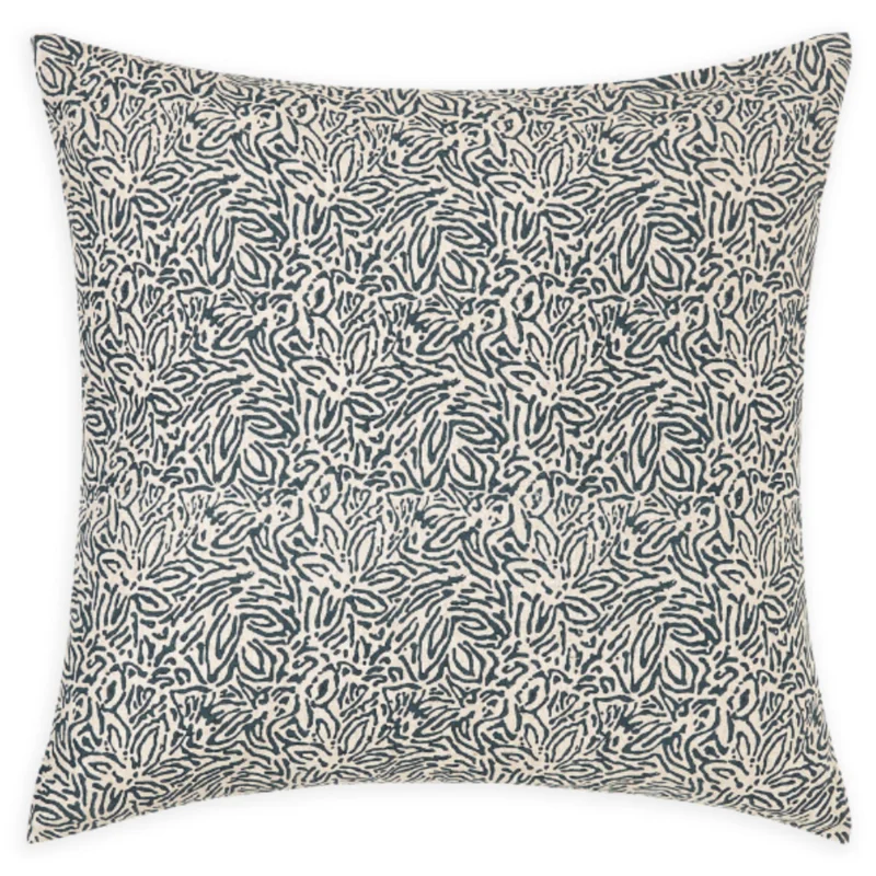 Amalfi Indian Teal Linen Cushion, 20" x 20"